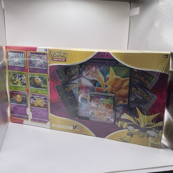Pokemon TCG Alakazam V Collector Box Sword & Shield Promos Chilling Reign Pokemon TCG Alakazam V Collector Box Sword & Shield Promos Chilling Reign